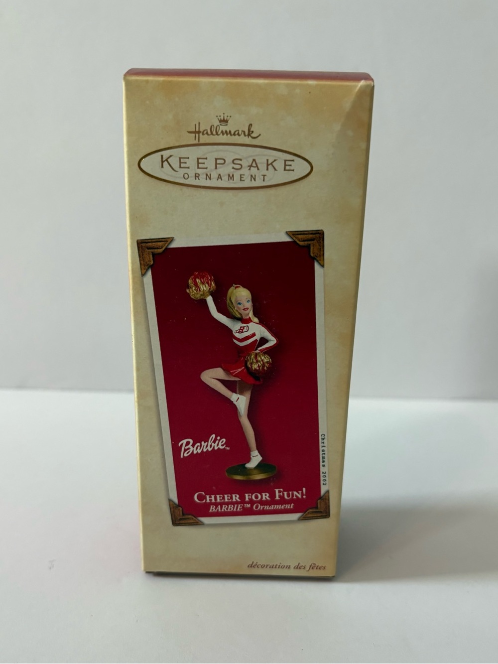 2002 Hallmark Keepsake Barbie Cheer for Fun! Ornament